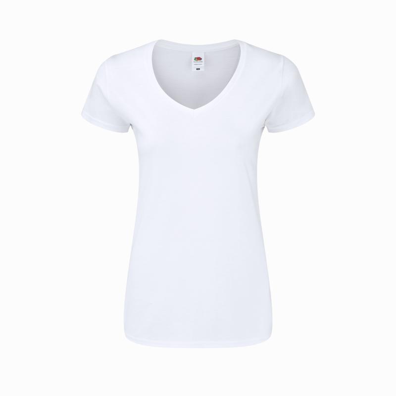 Camiseta Mujer Blanca Iconic V-Neck